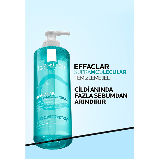 La Roche Posay Effaclar Supramolecular Cleanser - Gözenek ve Yağlanma Karşıtı Yüz Temizleme Jeli 400ml - 6