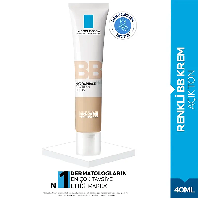 La Roche Posay Hydraphase HA BB Cream SPF 15+ Renkli Nemlendirici Light 40ml - 2