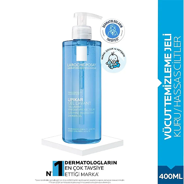 La Roche Posay Lipikar Gel Lavant Shower Gel - Duş Jeli 400ml - 3