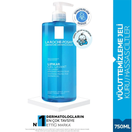 La Roche Posay Lipikar Gel Lavant Shower Gel - Duş Jeli 750ml - 3