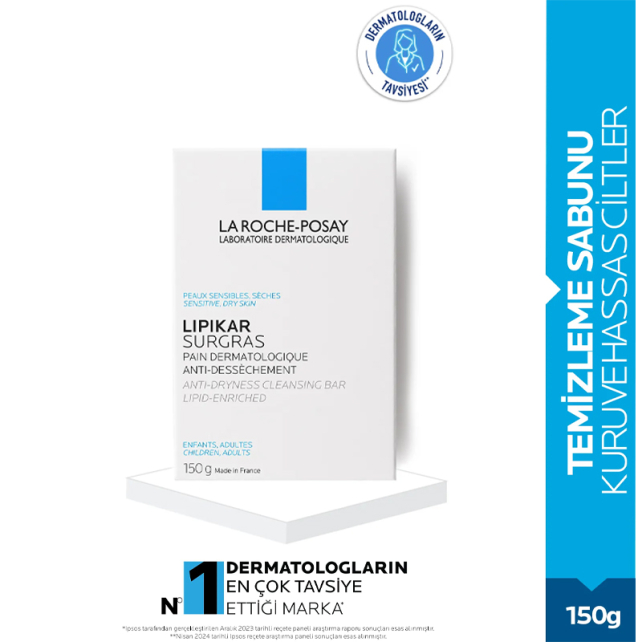 La Roche Posay Lipikar Surgras Bar - Temizleyici Sabun 150g - 3