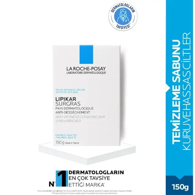 La Roche Posay Lipikar Surgras Bar - Temizleyici Sabun 150gr - 3