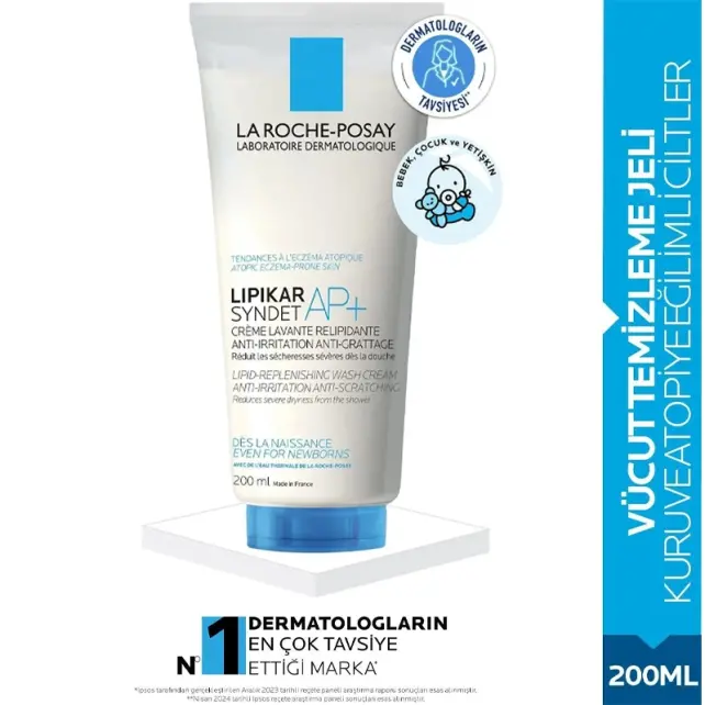La Roche Posay Lipikar Syndet AP+ Hassas Cilt Vücut Yıkama Jeli 200ml - 3