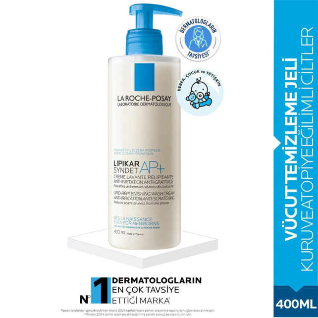 La Roche Posay Lipikar Syndet AP+ Hassas Cilt Vücut Yıkama Jeli 400ml - 3