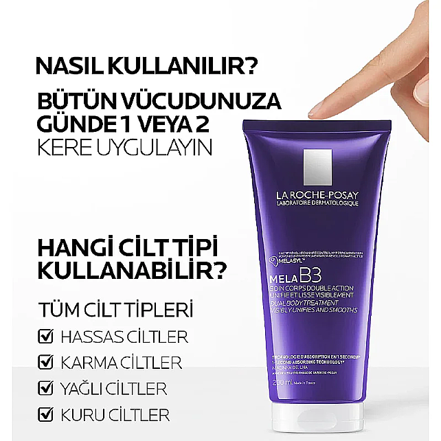 La Roche Posay Mela B3 - Leke Karşıtı Vücut Bakım Kremi 200ml - 6