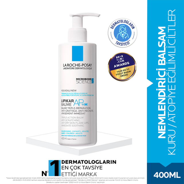 La Roche Posay Microbiome Science Lipikar Baume AP+M Yoğun Nemlendirici 400ml - 2