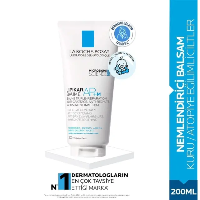 La Roche Posay Microbiome Science Lipikar Baume AP+M Yoğun Nemlendirici Balsam 200ml - 3