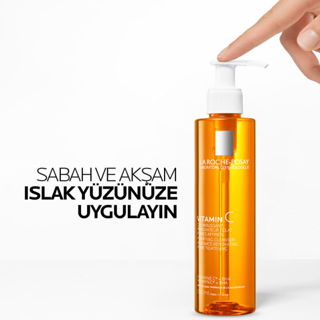 La Roche Posay Pure Vitamin C Purifying Cleanser - Işıltı Veren Yüz Temizleme Jeli 200ml - 4