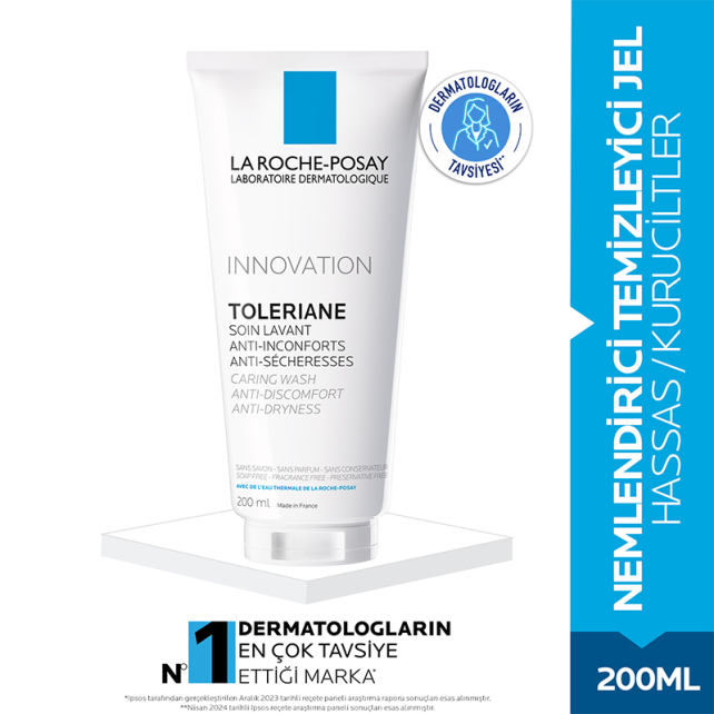 La Roche Posay Toleriane Caring Wash - Temizleyi Jel 200ml - 2