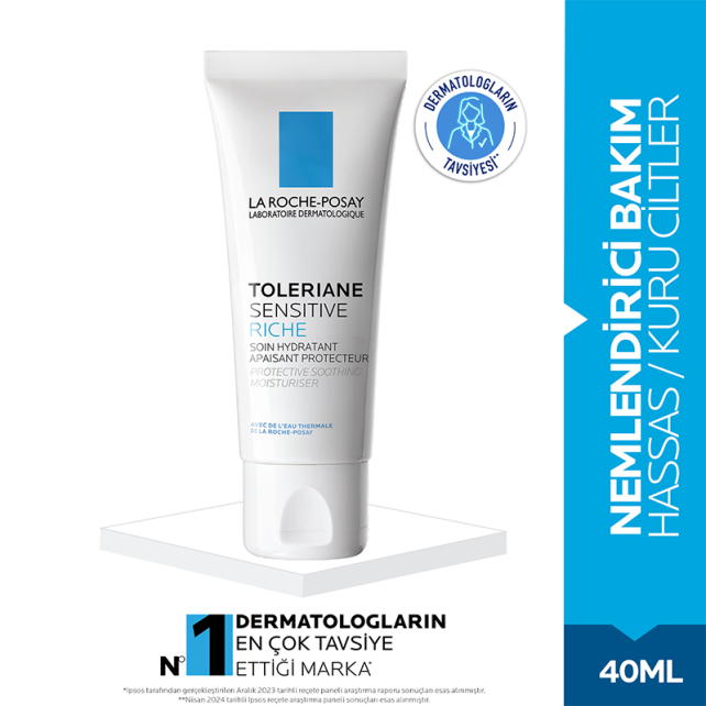 La Roche Posay Toleriane Sensitive Rich Nemlendirici Yüz Bakım 40 ml - 2