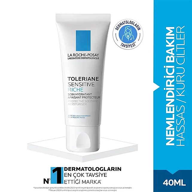 La Roche Posay Toleriane Sensitive Rich Nemlendirici Yüz Bakım 40ml - 2