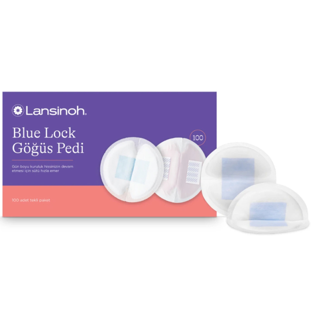 Lansinoh Blue Lock Göğüs Pedi 100 Adet - 1