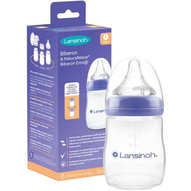 Lansinoh Natural Wave Biberon 160ml - 1