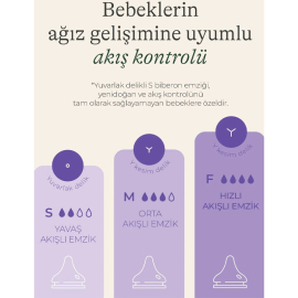 Lansinoh Natural Wave Biberon Emziği - Hızlı Akış 2 Adet - 7