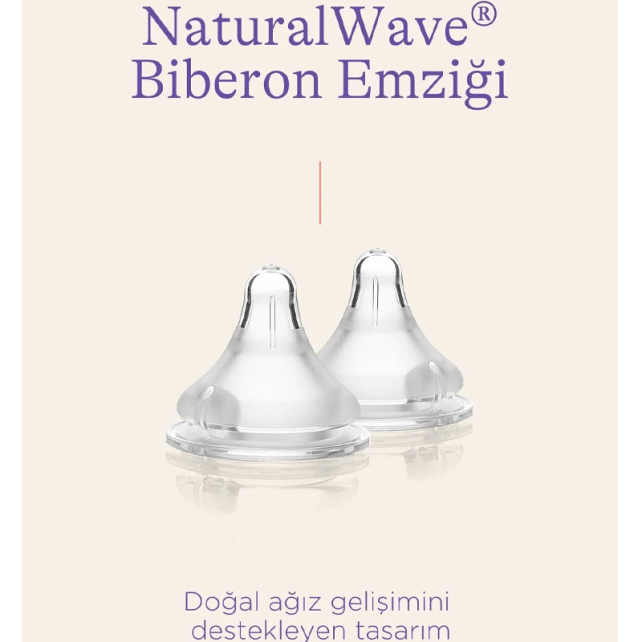 Lansinoh Natural Wave Biberon Emziği - Hızlı Akış 2 Adet - 3