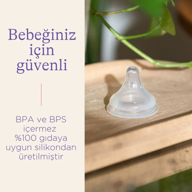 Lansinoh Natural Wave Biberon Emziği - Hızlı Akış 2 Adet - 6