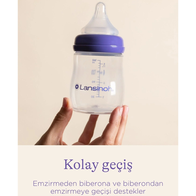 Lansinoh Natural Wave Biberon Emziği - Hızlı Akış 2 Adet - 4