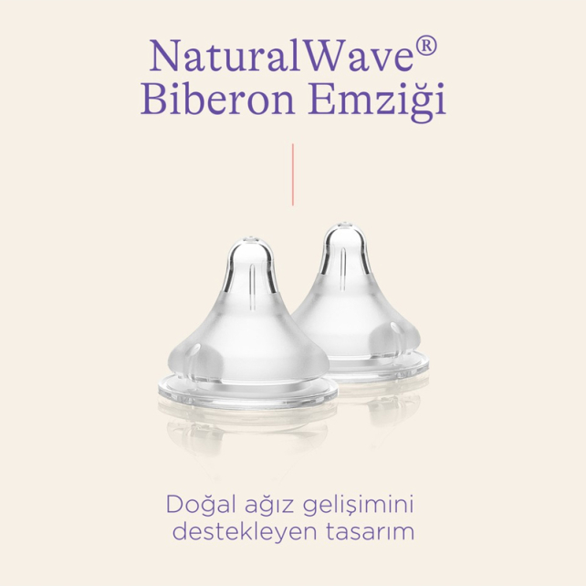 Lansinoh Natural Wave Biberon Emziği - Hızlı Akış 2 Adet - 3