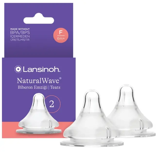 Lansinoh Natural Wave Biberon Emziği - Hızlı Akış 2 Adet - 2