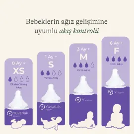 Lansinoh Natural Wave Biberon Emziği - Hızlı Akış 2 Adet - 3