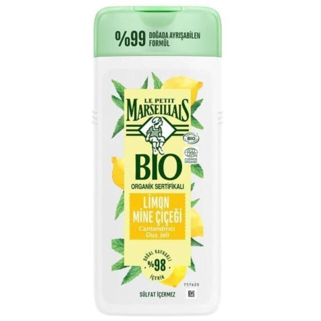 Le Petit Marseillais Canlandırıcı Duş Jeli - Limon Mine Çiçeği 400ml - 1