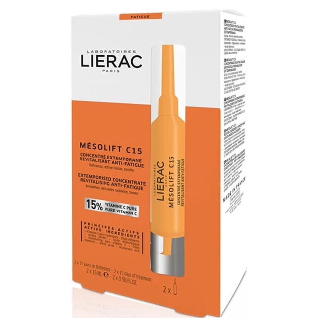 Lierac Mesolift C15 Anti-Fatigue Concentrate - Anti Aging Serum 2 x 15ml Lierac Mesolift C15 Anti-Fatigue Concentrate - Anti Aging Serum 2 x 15ml