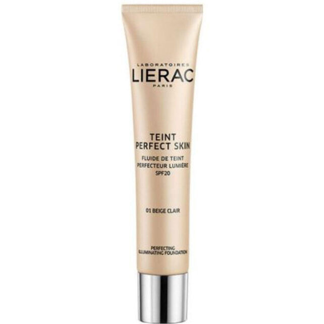 Lierac Teint Perfect Skin Foundation SPF 20 - Aydınlatıcı Fondöten No: 01 Light Beige 30ml Lierac Teint Perfect Skin Foundation SPF 20 - Aydınlatıcı Fondöten No: 01 Light Beige 30ml