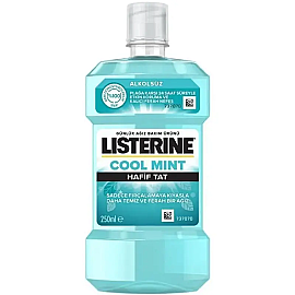 Listerine Cool Mint Ağız Bakım Suyu - Hafif Tat 250ml - Listerine