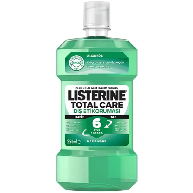 Listerine Diş ve Diş Eti Koruması Ağız Bakım Suyu - Hafif Tat 250ml - 1