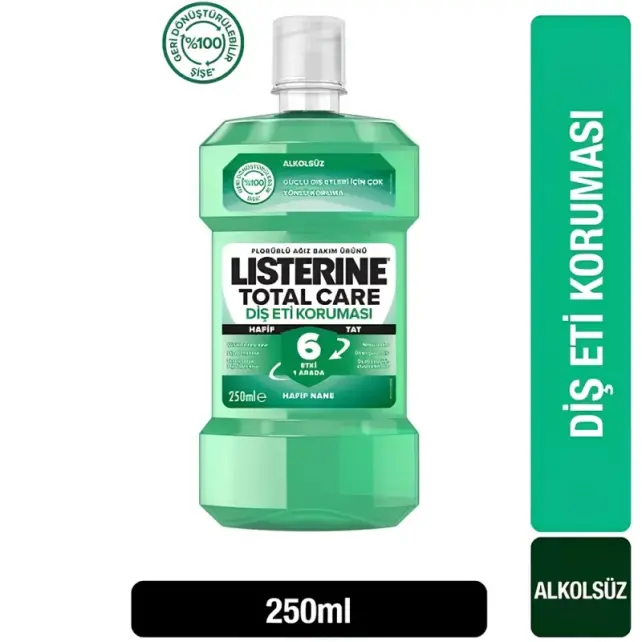 Listerine Diş ve Diş Eti Koruması Ağız Bakım Suyu - Hafif Tat 250ml - 2