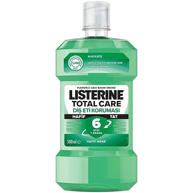 Listerine Diş ve Diş Eti Koruması Ağız Bakım Suyu - Hafif Tat 500ml - 1