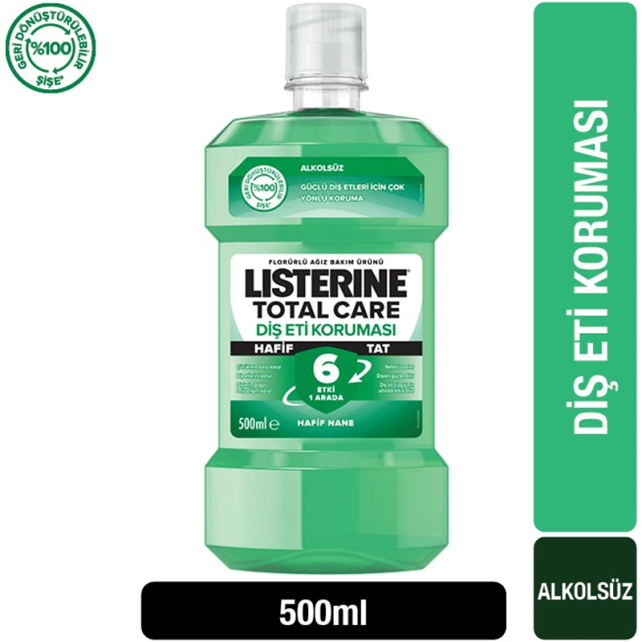 Listerine Diş ve Diş Eti Koruması Ağız Bakım Suyu - Hafif Tat 500ml - 2