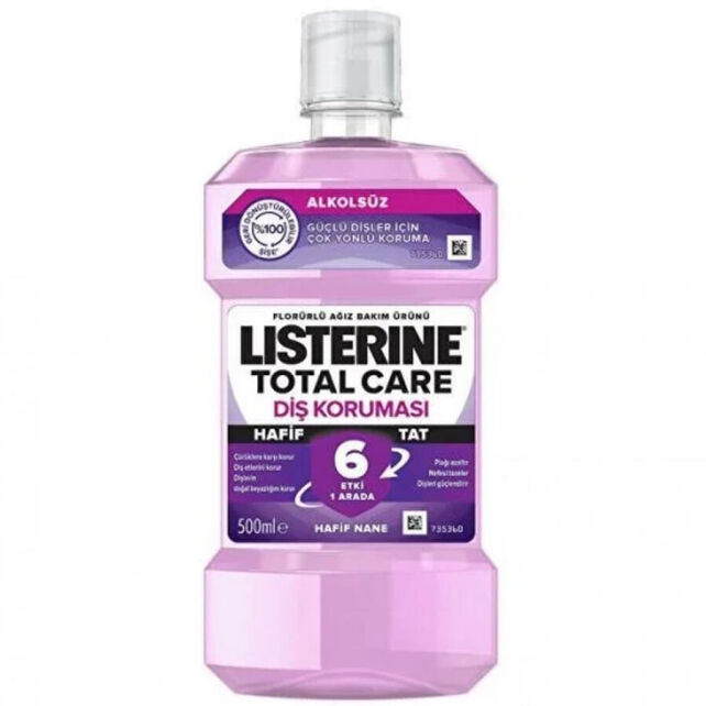 Listerine Diş ve Diş Eti Koruması Ağız Bakım Suyu - Hafif Tat 500ml - 1