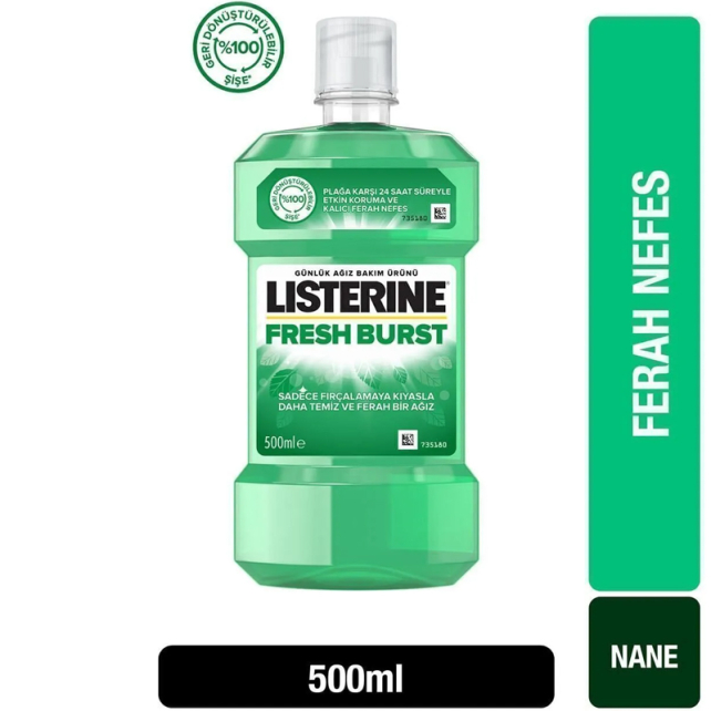 Listerine Fresh Burst - Günlük Ağız Bakım Suyu 500ml - 2