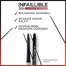 Loreal Paris Automatic Gel - Jel Eyeliner Siyah - 3