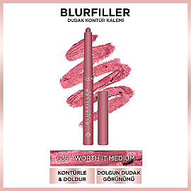Loreal Paris Blurfiller Blurring Lip Contour - Dudak Kontür Kalemi No: 635 Worth It Medium - 2