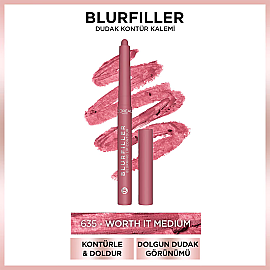 Loreal Paris Blurfiller Blurring Lip Contour - Dudak Kontür Kalemi No: 635 Worth It Medium - 2
