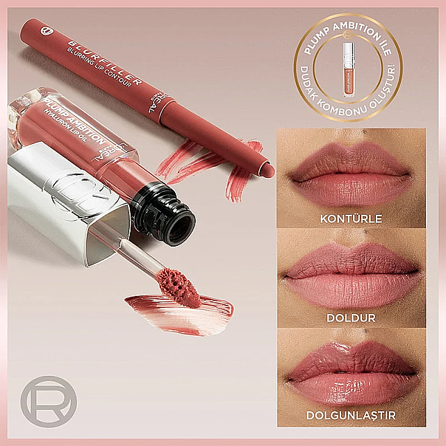 Loreal Paris Blurfiller Bulurring Lip Contour - Dudak Kontür Kalemi No: 535 Brown Caramel - 3