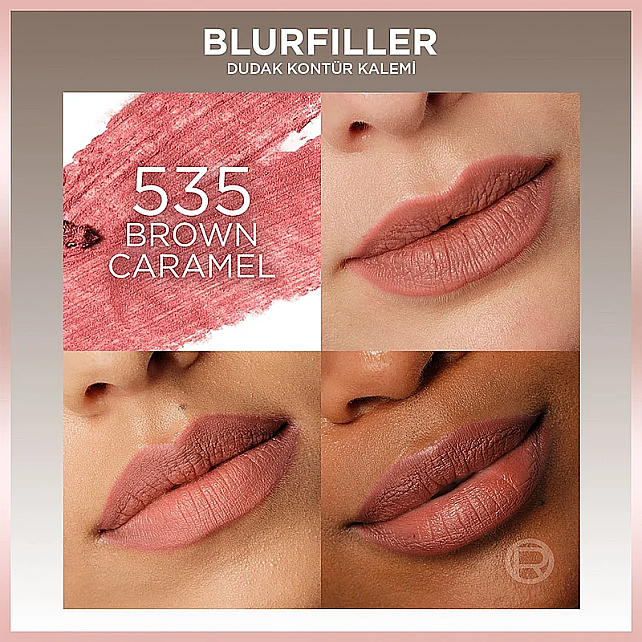 Loreal Paris Blurfiller Bulurring Lip Contour - Dudak Kontür Kalemi No: 535 Brown Caramel - 4