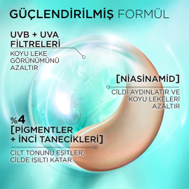 Loreal Paris Bright Reveal SPF 50+ Renkli Fluid Yüz Güneş Kremi Light 50ml - 2