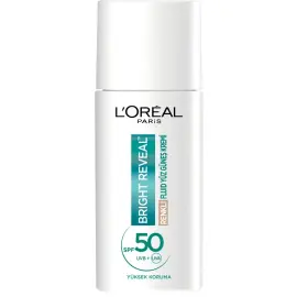 Loreal Paris Bright Reveal SPF 50+ Renkli Fluid Yüz Güneş Kremi Light 50ml - Loreal Paris