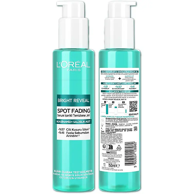 Loreal Paris Bright Reveal Spot Fading - Serum İçerikli Temizleme Jeli 150ml - 2