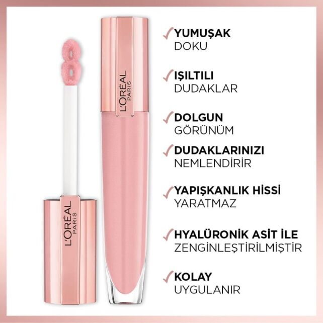 Loreal Paris Brilliant Signature Plump In Gloss - Dudak Parlatıcı Ruj No: 402 - 2