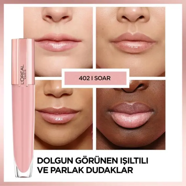 Loreal Paris Brilliant Signature Plump In Gloss - Dudak Parlatıcı Ruj No: 402 - 4