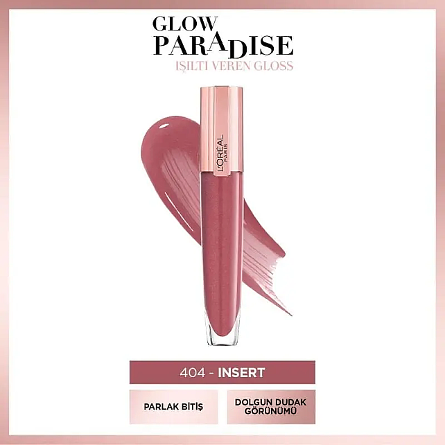 Loreal Paris Brilliant Signature Plump In Gloss - Dudak Parlatıcı Ruj No: 404 - 2