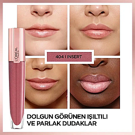 Loreal Paris Brilliant Signature Plump In Gloss - Dudak Parlatıcı Ruj No: 404 - 3