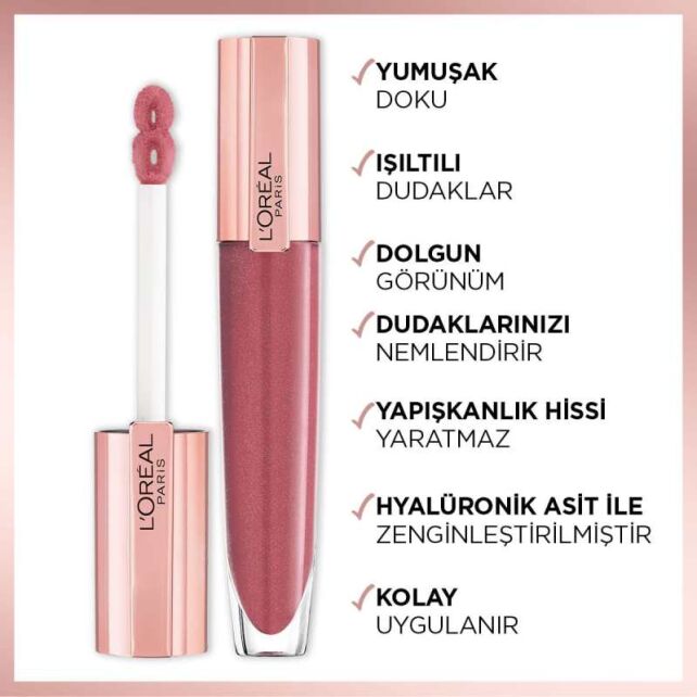Loreal Paris Brilliant Signature Plump In Gloss - Dudak Parlatıcı Ruj No: 404 - 4
