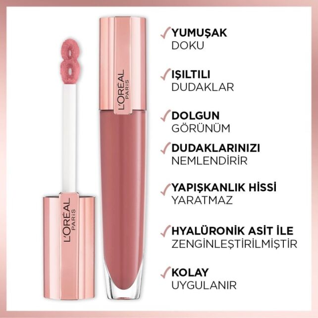 Loreal Paris Brilliant Signature Plump In Gloss - Dudak Parlatıcı Ruj No: 412 - 2