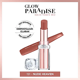 Loreal Paris Color Riche Glow Paradise - Ruj No: 191 Nude Heaven - 2