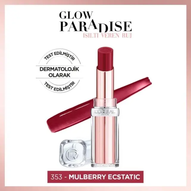 Loreal Paris Color Riche Glow Paradise - Ruj No: 353 Mulberry - 2